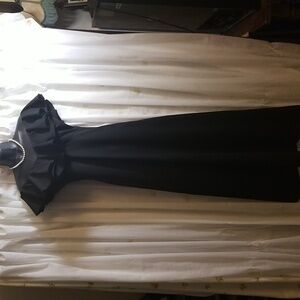 Windsor Black Ruffled Maxi Dress